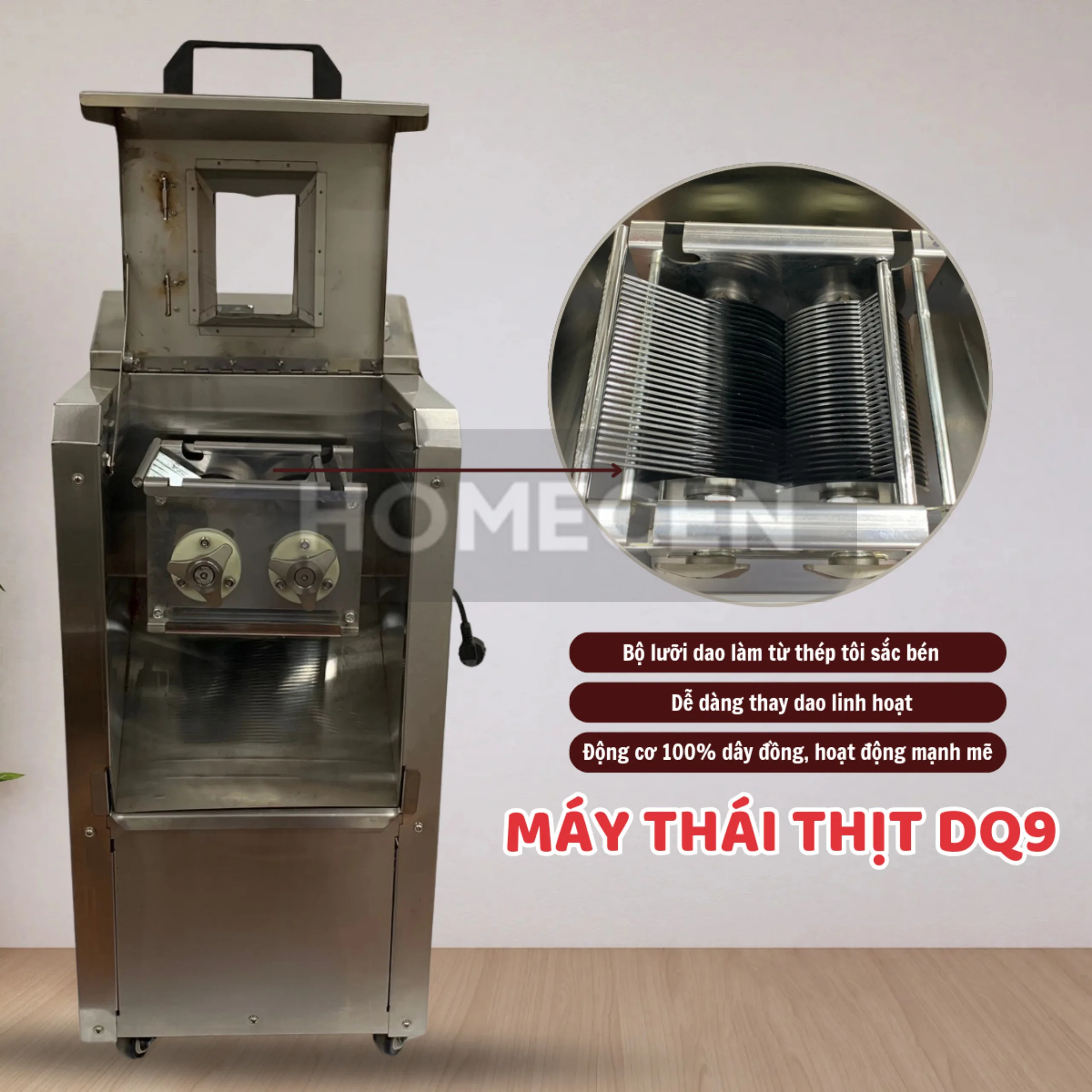 Máy thái thịt DQ9 3 Máy thái thịt DQ9 - Ảnh 3