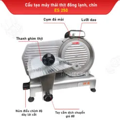 Máy Thái Thịt Chín Thịt Đông Lạnh ES-250 - Ảnh 4
