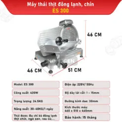 Máy Thái Thịt Chín Thịt Đông Lạnh ES-300 - Ảnh 8