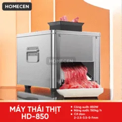 Máy Thái Thịt Sống HD-850 1 Cửa Dao