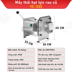Máy thái hạt lựu rau củ YC-333 - Ảnh 4