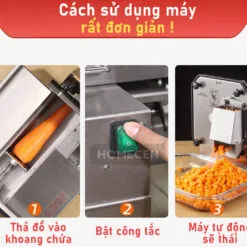 Alternative view of Máy thái hạt lựu rau củ YC-333