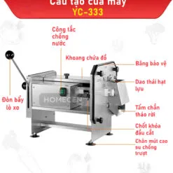 Máy thái hạt lựu rau củ YC-333 - Ảnh 3