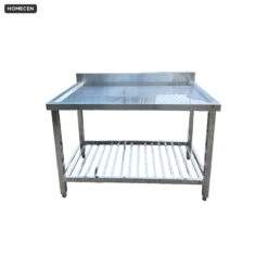Bàn Rãnh Sau Giá Nan Dưới Hải Nam – 1500x750x800mm Inox