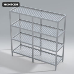 Alternative view of Giá Kệ 4 Tầng Nan Inox Homecen – 1500x500x1500mm