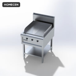 Alternative view of Bếp Chiên Phẳng Nhám Homecen – 2x26000 BTU 2 Vùng Nhiệt