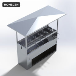Lò Nướng Gà Vịt Cá Than Hoa Homecen – Di Động 2 Tầng 12 Vĩ - Ảnh 3