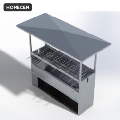 Alternative view of Lò Nướng Gà Vịt Cá Than Hoa Homecen – Di Động 2 Tầng 12 Vĩ