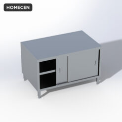 Alternative view of Quầy Cửa Trượt 2 Cánh Inox Homecen – Lót Gỗ MDF 18mm